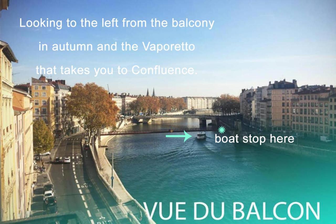 Appartement Haussmannien D'Artiste, Exception, Quai De Saone Balcon+Parking リヨン エクステリア 写真
