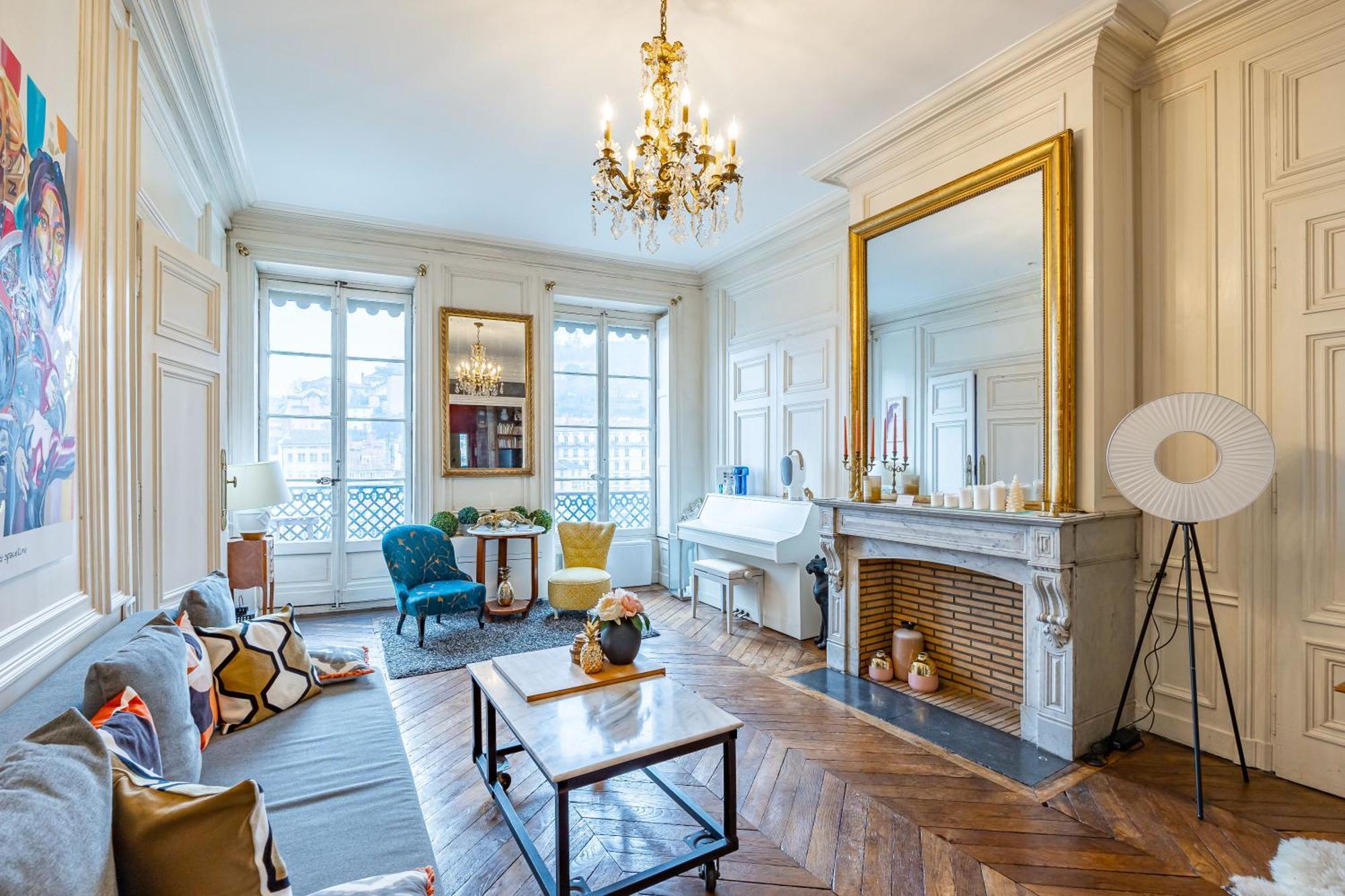 Appartement Haussmannien D'Artiste, Exception, Quai De Saone Balcon+Parking リヨン エクステリア 写真