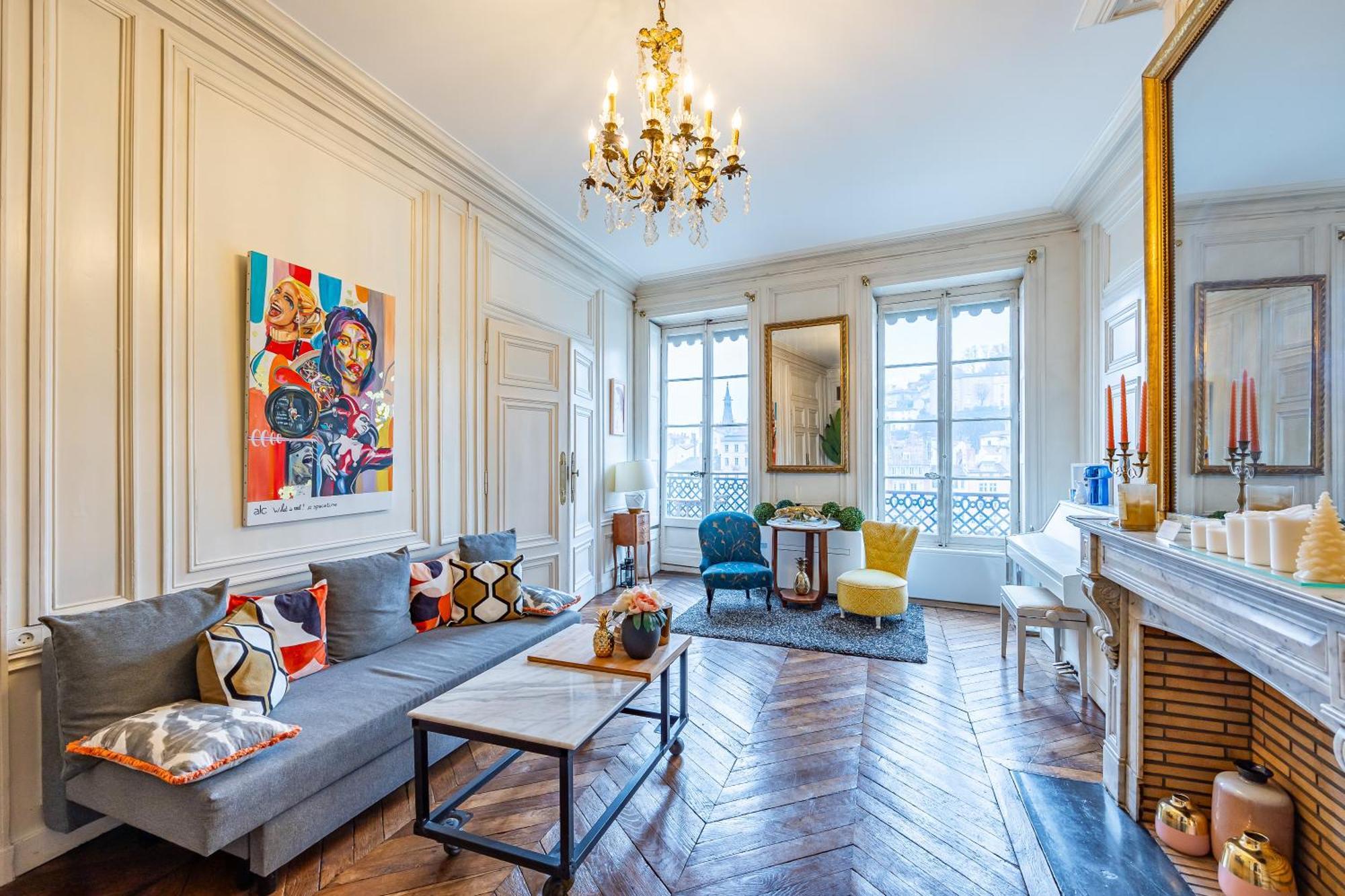 Appartement Haussmannien D'Artiste, Exception, Quai De Saone Balcon+Parking リヨン エクステリア 写真